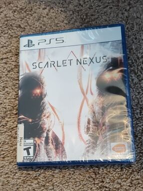 Scarlet Nexus PS5 Game - White, Black & Orange Cover Accents